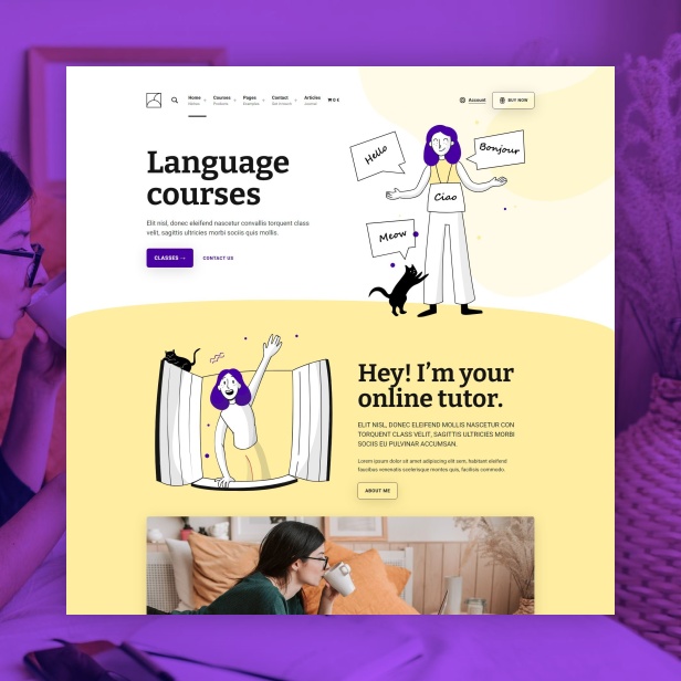 Francesca - Chủ đề WordPress Tutor có thể truy cập - 1